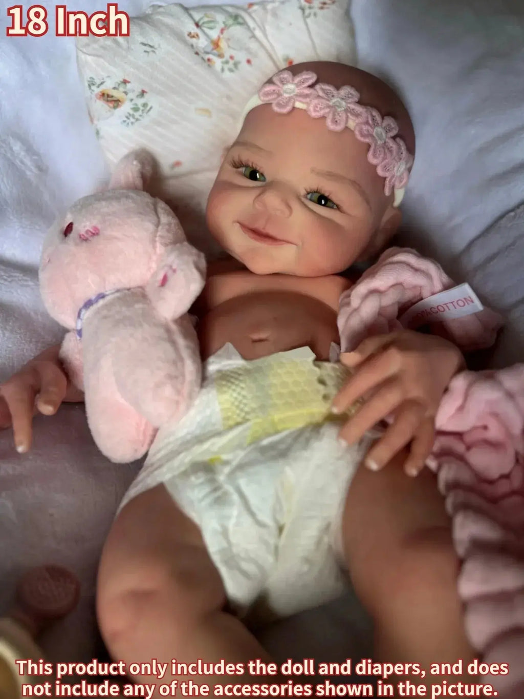 Image of Reborn Baby Dolls 1 Pc 18 Inch Silicone Bebe Reborn Doll Handmade