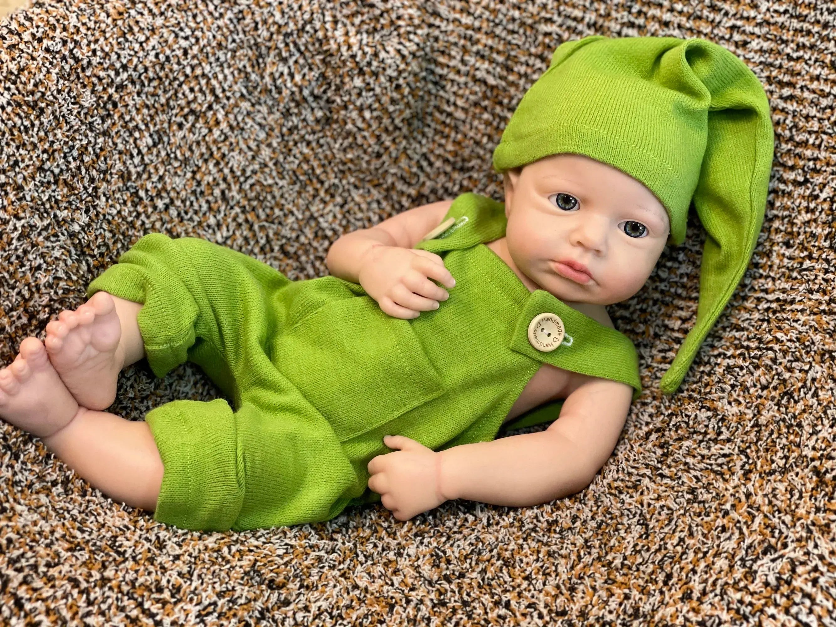 Image of Reborn Baby Dolls 45Cm Boy/Girl Loulou All Silicone Reborn Doll