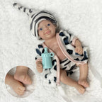 Image of Reborn Baby Dolls 6Inch Mini Palm Full Solid Silicone Bebe Reborn
