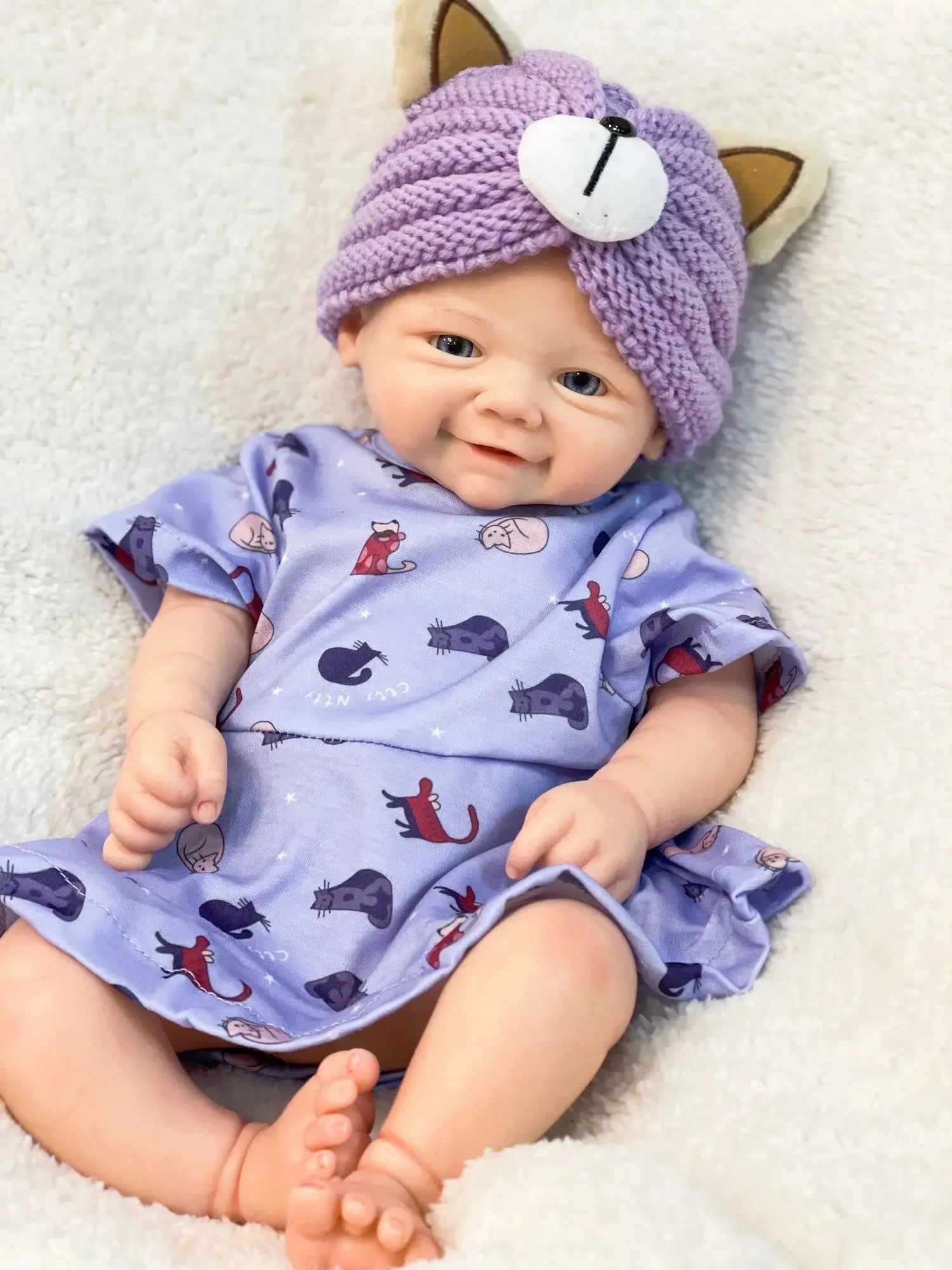 Image of Reborn Baby Dolls 42Cm Full Body Silicon Vivienne Bebe Reborn Girl