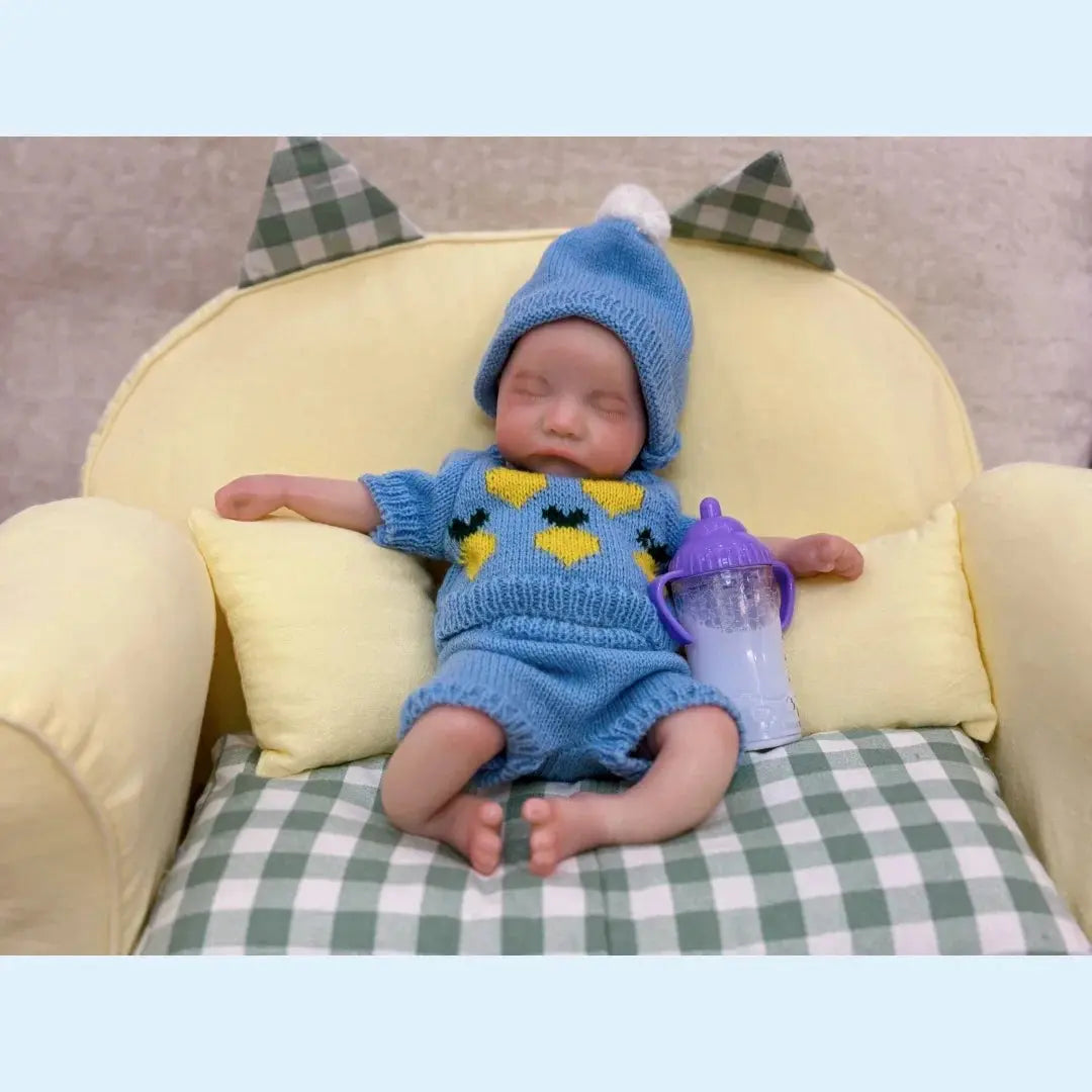 Image of Reborn Baby Dolls 13Inch Close Eyes & Open Mouth Levi Full Body
