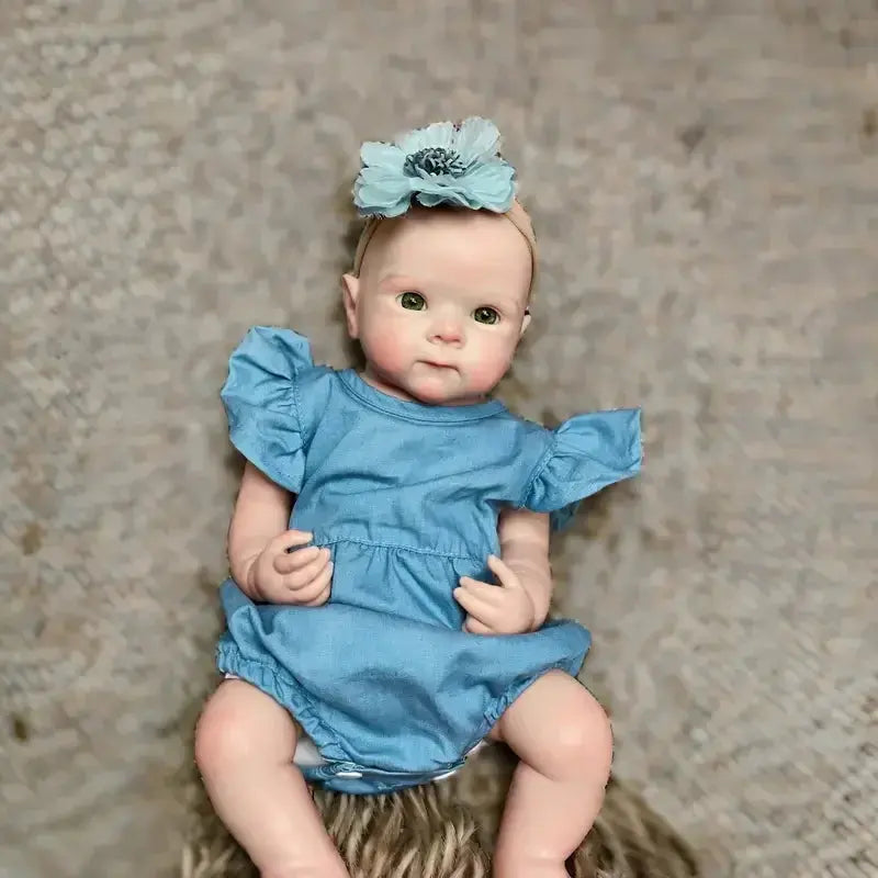 Image of Reborn Baby Dolls 18Inch Can Open Mouth Solid Silicone Bebe Reborn