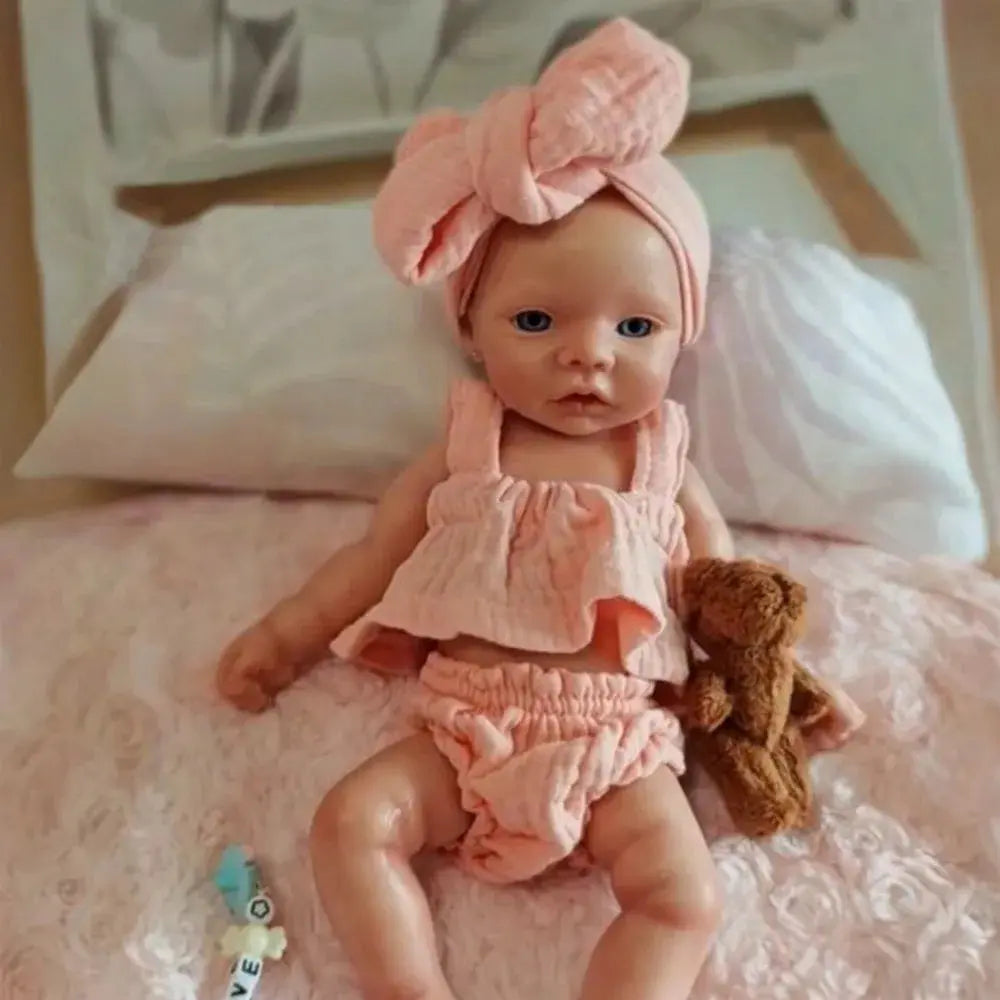 Image of Reborn Baby Dolls Dorable 11-Inch Solid Silicone Girl Reborn Doll,