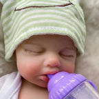 Image of Reborn Baby Dolls 13Inch Open Mouth Loulou Girl&Boy Painted Full Body