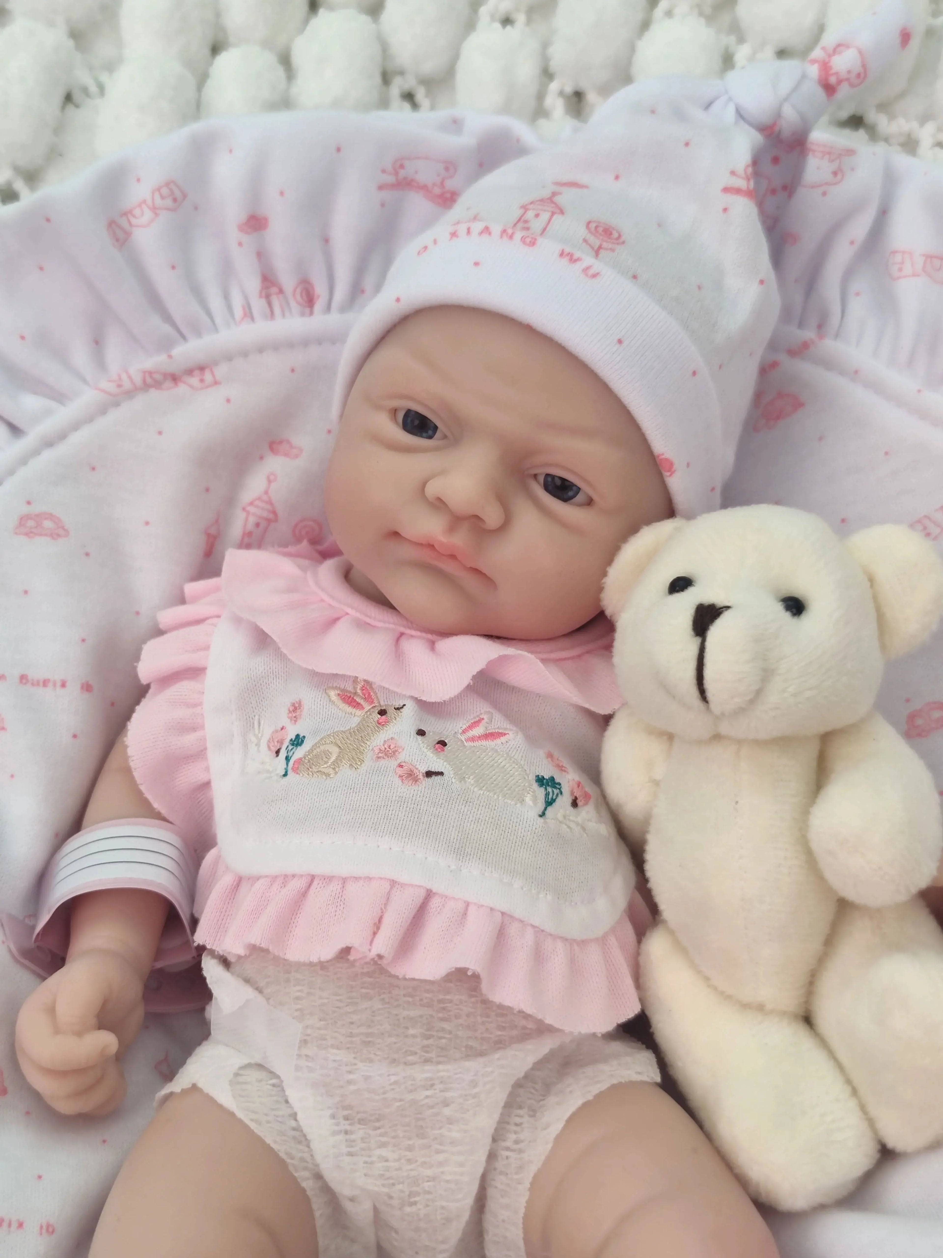 Image of Reborn Baby Dolls 12 Inches Soft Silicone Reborn Baby Doll Boy -