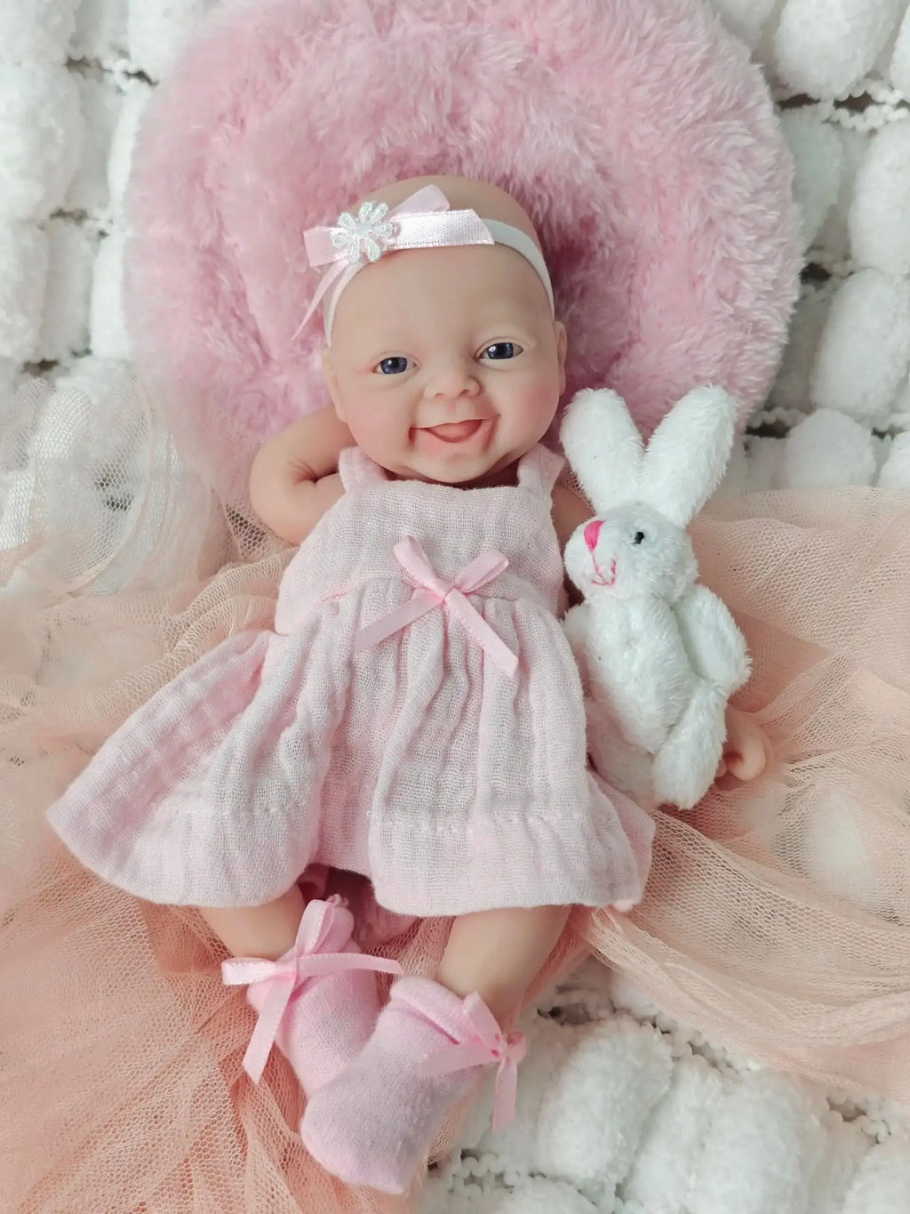 Image of Reborn Baby Dolls Miniature Babies 7 Inch Silicone Full Body Reborn