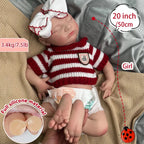 Image of Reborn Baby Dolls 20 Inch 50Cm 3.4Kg Real Baby Size Weighted Full