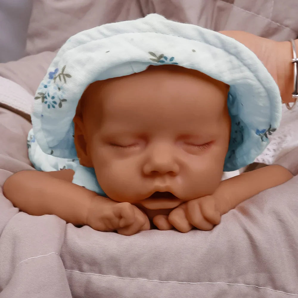 Image of Reborn Baby Dolls 17.5-Inch Full Body Silicone Lifelike Sleeping