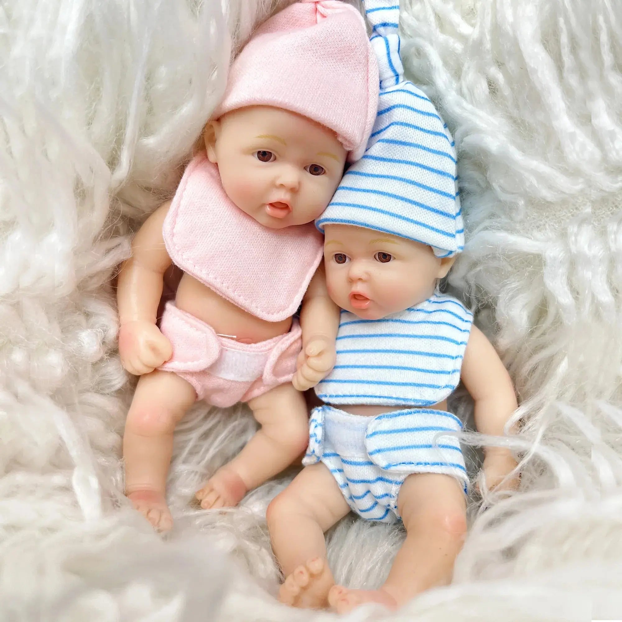 Image of Reborn Baby Dolls 6Inch /15Cm Mini Adorable Whole Solid Silicone
