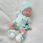 Image of Reborn Baby Dolls 7 Inch Miniature Sleeping Girl Full Silicone Mini