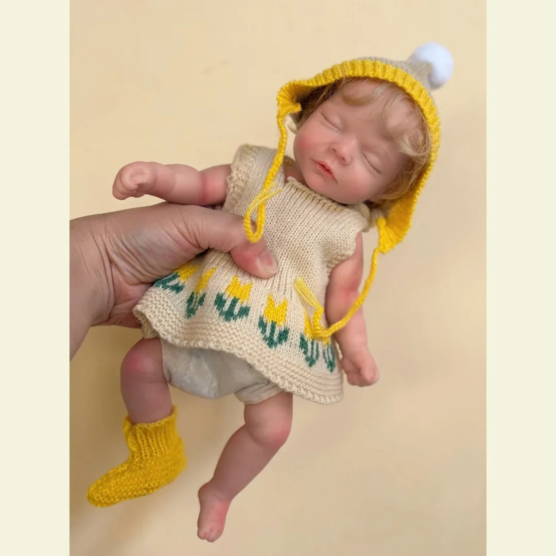 Image of Reborn Baby Dolls 10Inch Can Open Mouth Full Body Silicone Reborn
