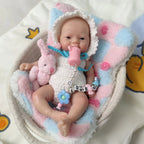 Image of Reborn Baby Dolls 7 Inch Full Body Silicone Mini Reborn Baby Doll