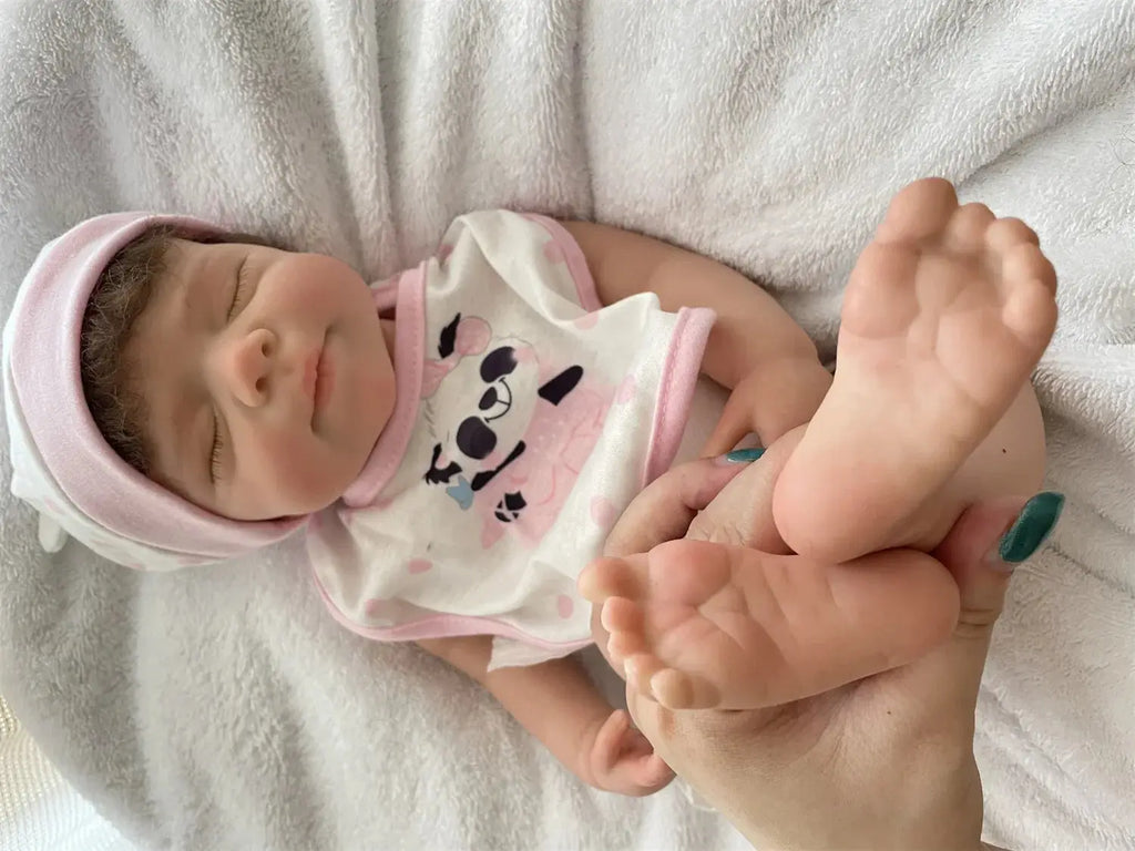 Image of Reborn Baby Dolls 45Cm Can Open Mouth Pascale Solid Silicone Bebe