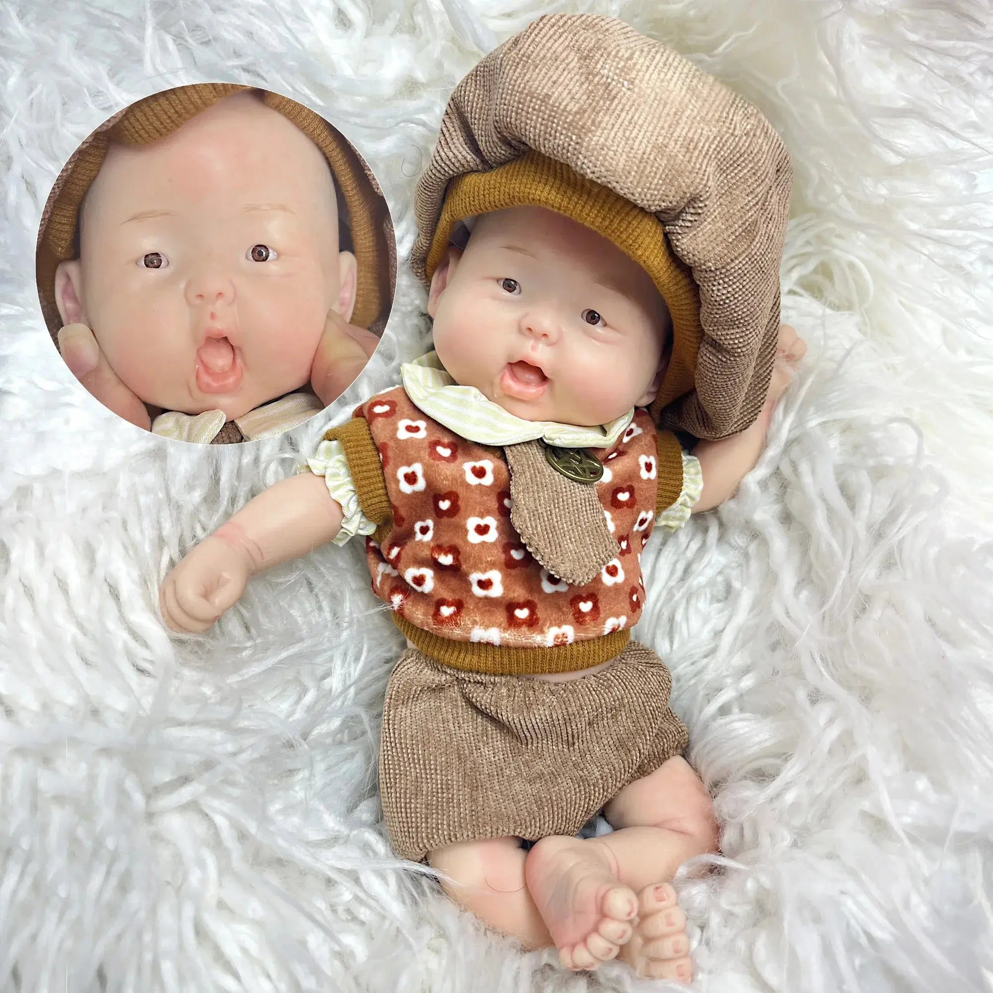 Image of Reborn Baby Dolls 26Cm Lifelike Silicone Bebe Reborn Boy Soft Newborn
