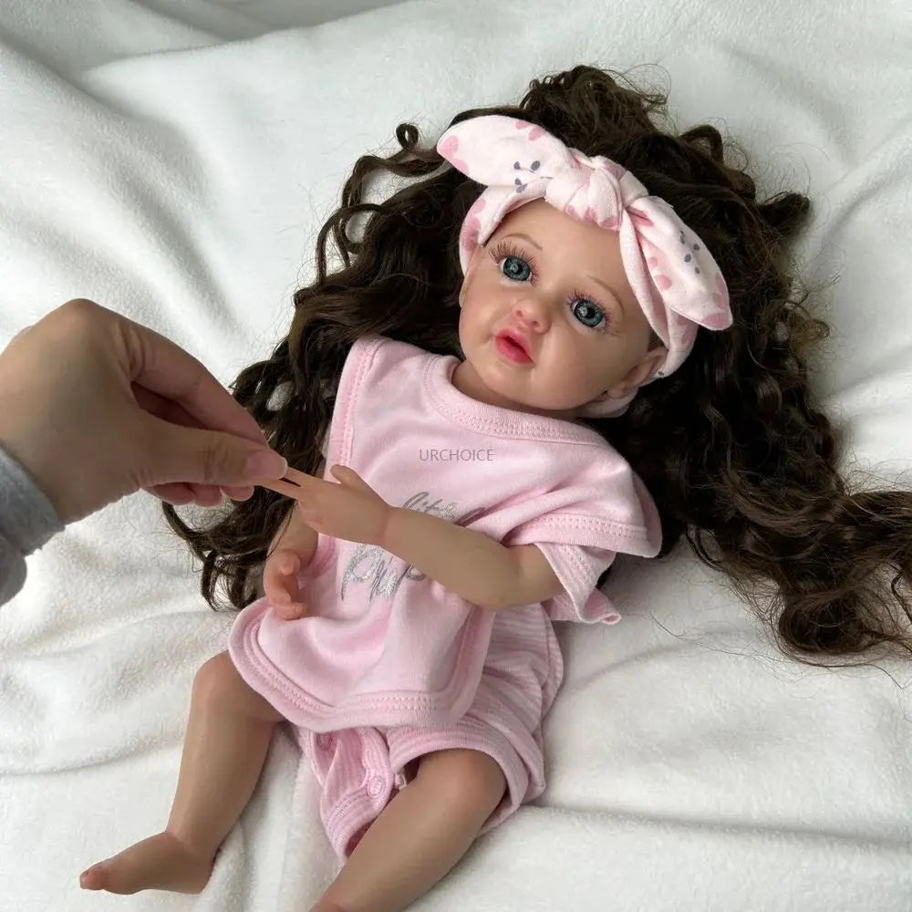 Image of Reborn Baby Dolls 16Inch High-Simulation Silicone Reborn Baby Girl