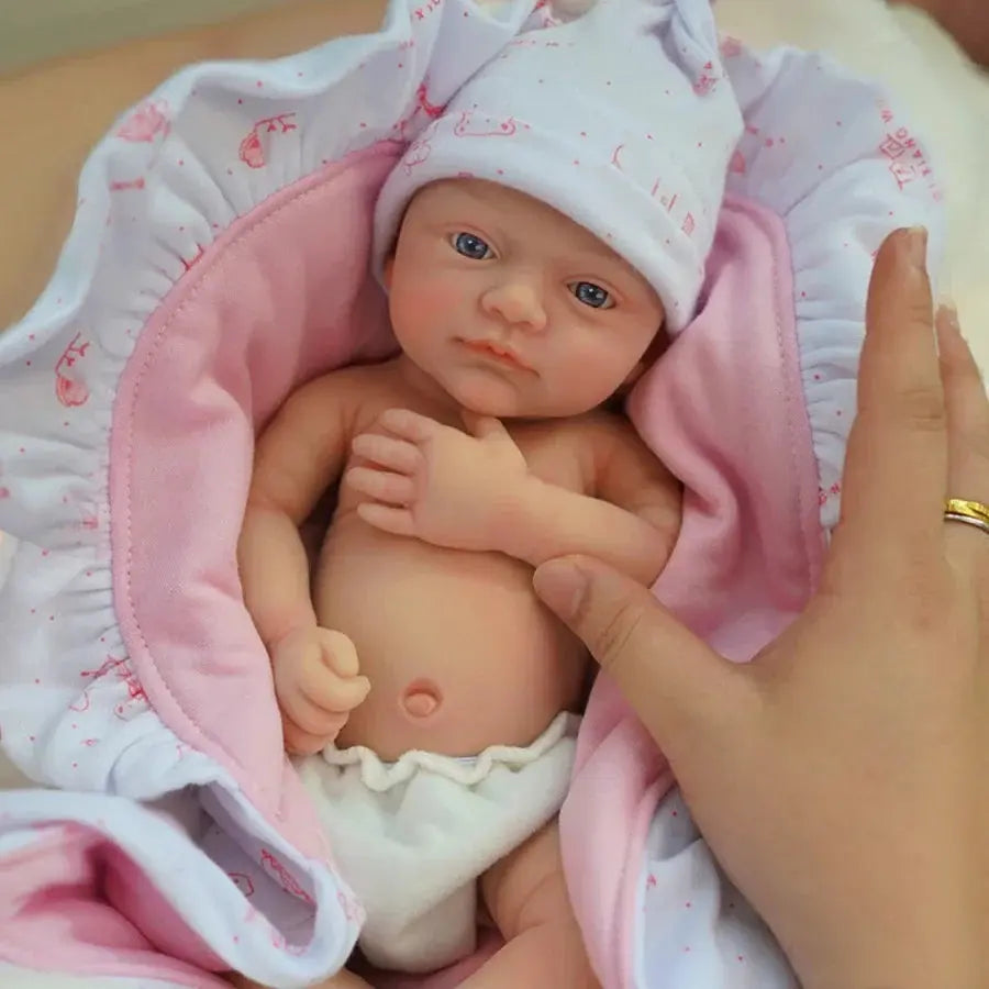 Image of Reborn Baby Dolls 12" Micro Preemie Full Body Silicone Baby Doll Girl