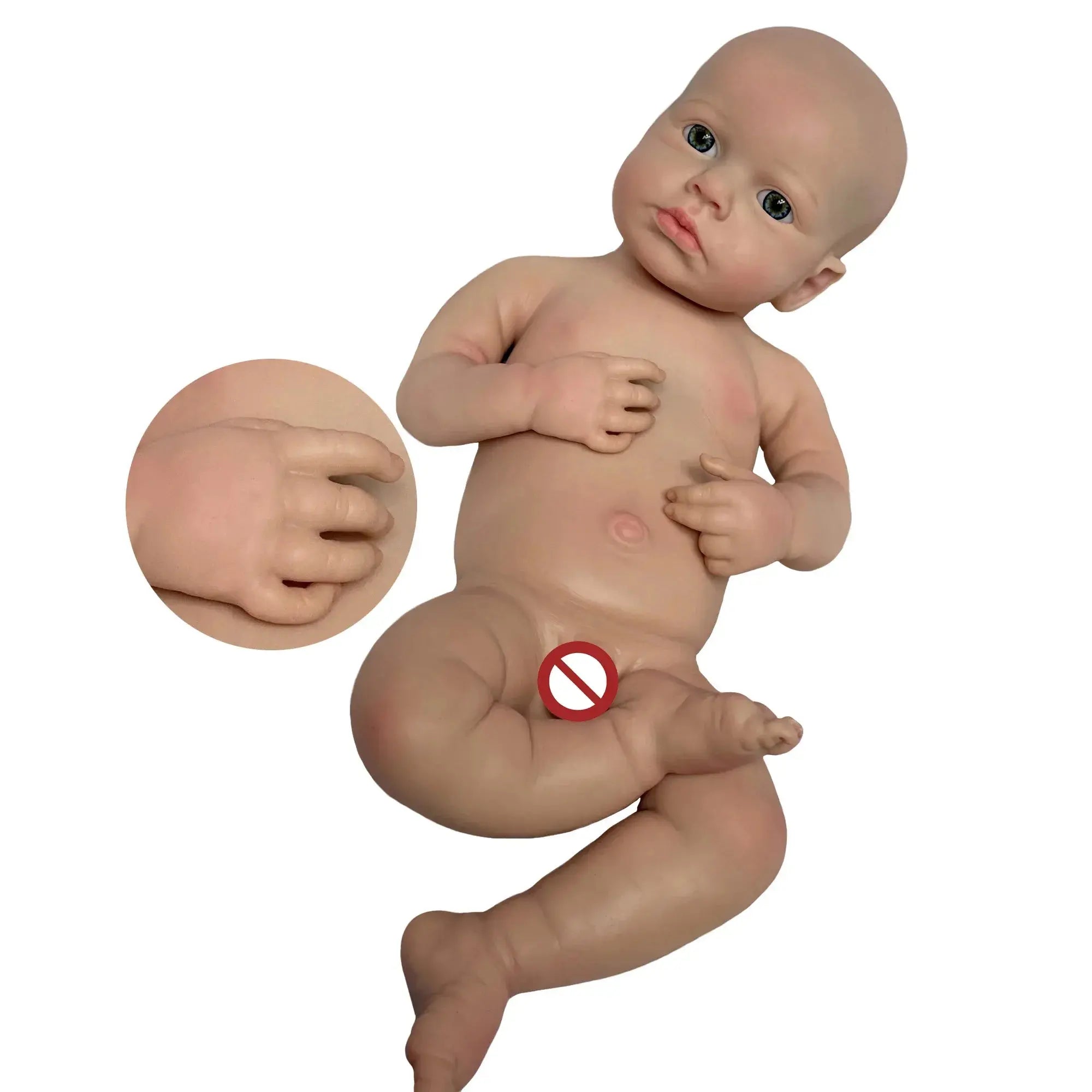 Image of Reborn Baby Dolls 45Cm Boy Loulou Bebê Reborn De Silicone