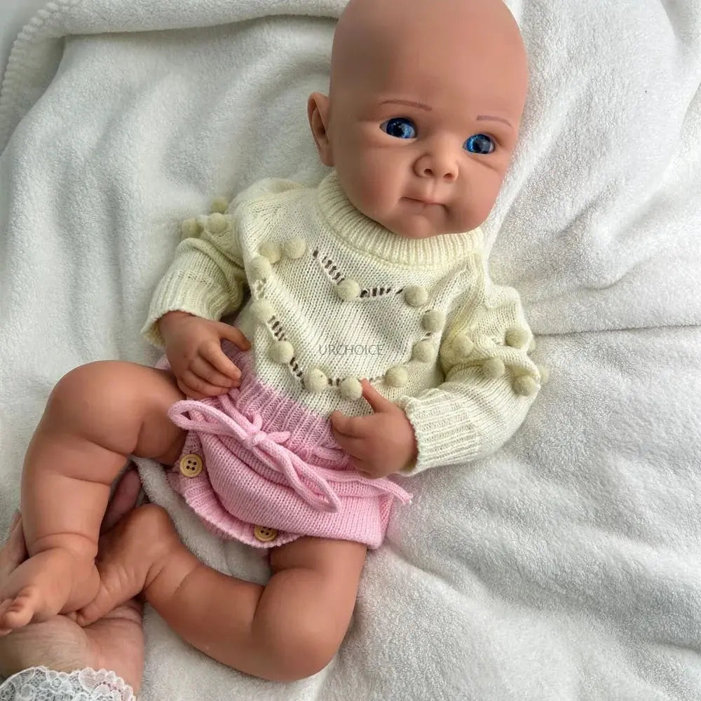 Image of Reborn Baby Dolls 19Inch Baby Girl Bettie Full Body Soft Silicone
