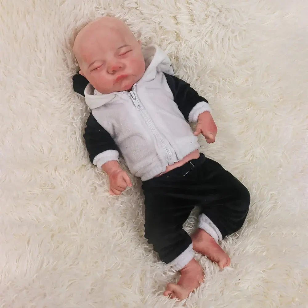 Image of Reborn Baby Dolls Reborn Corpo De Silicone 18'' Boy Full Body