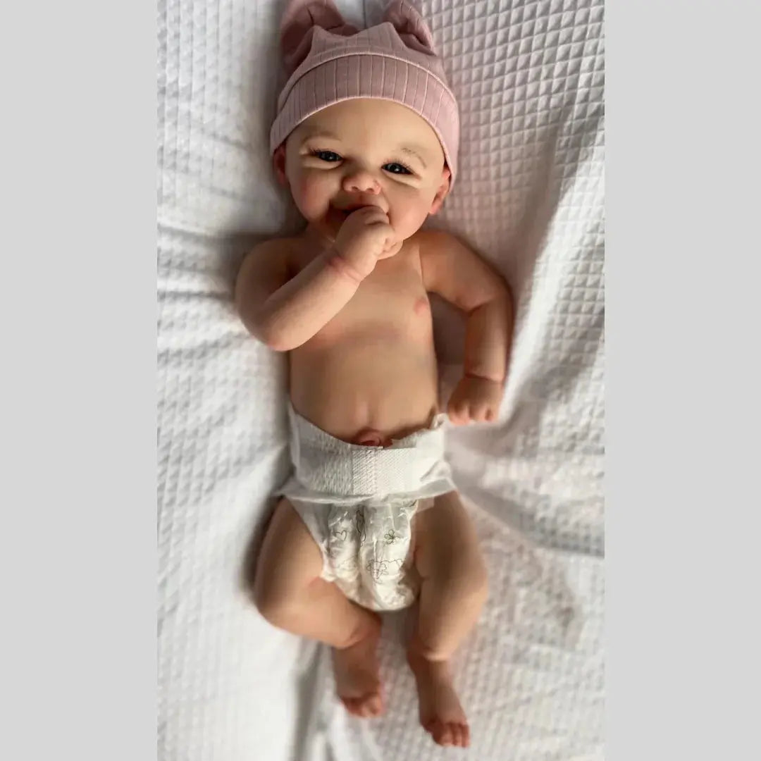 Image of Reborn Baby Dolls 43-45Cm Can Open Mouth Vivienne Washable Soft