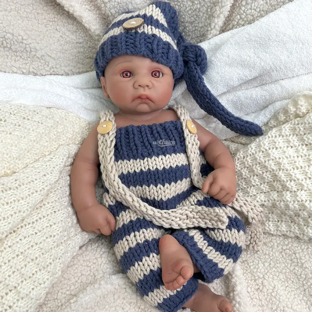 Image of Reborn Baby Dolls Handmade 16Inch Lifelike Silicone Reborn Baby Boy