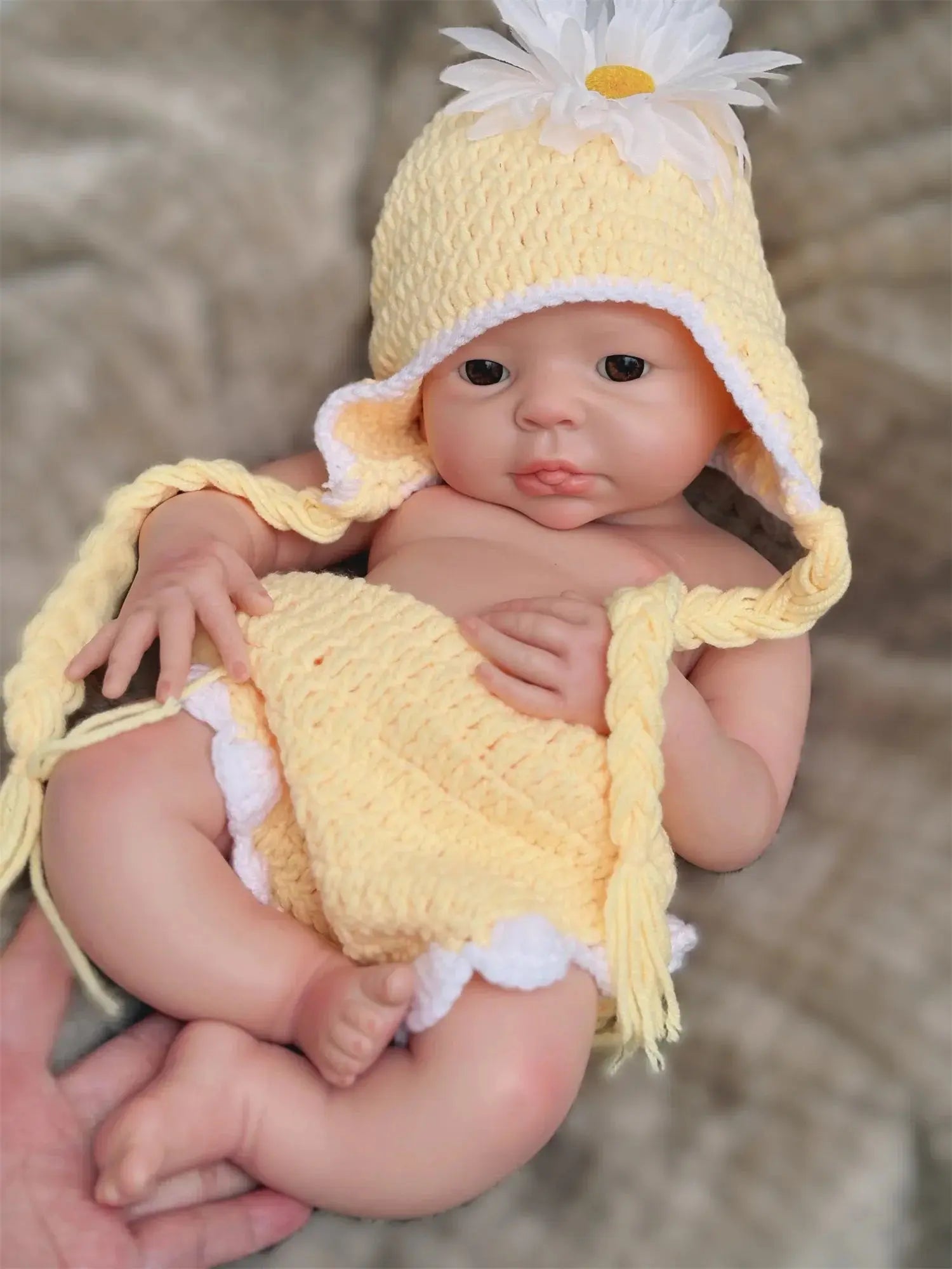 Image of Reborn Baby Dolls 17Inch Washable Full Body Solid Silicone Bebe