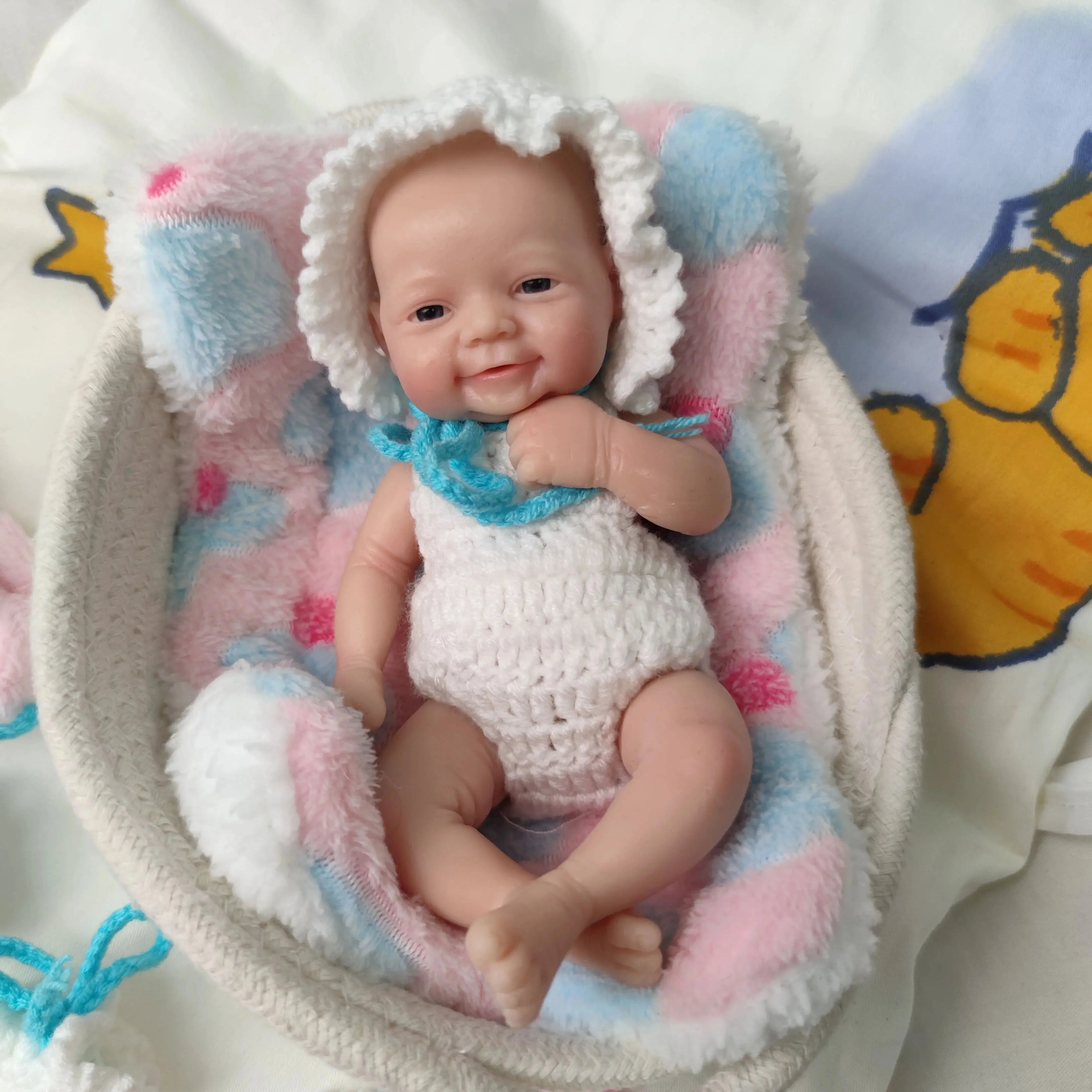 Image of Reborn Baby Dolls 7 Inch Full Body Silicone Mini Reborn Baby Doll