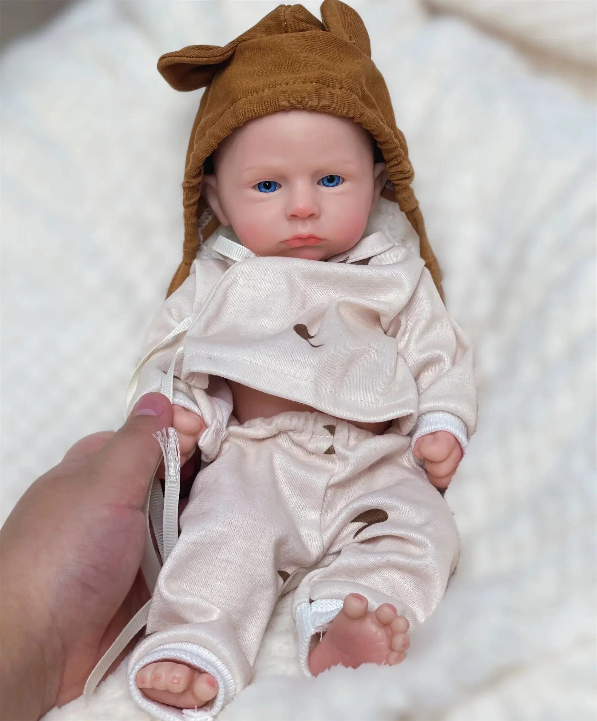Image of Reborn Baby Dolls 33Cm Painted/Unpainted Silicone Boy Bebe Reborn