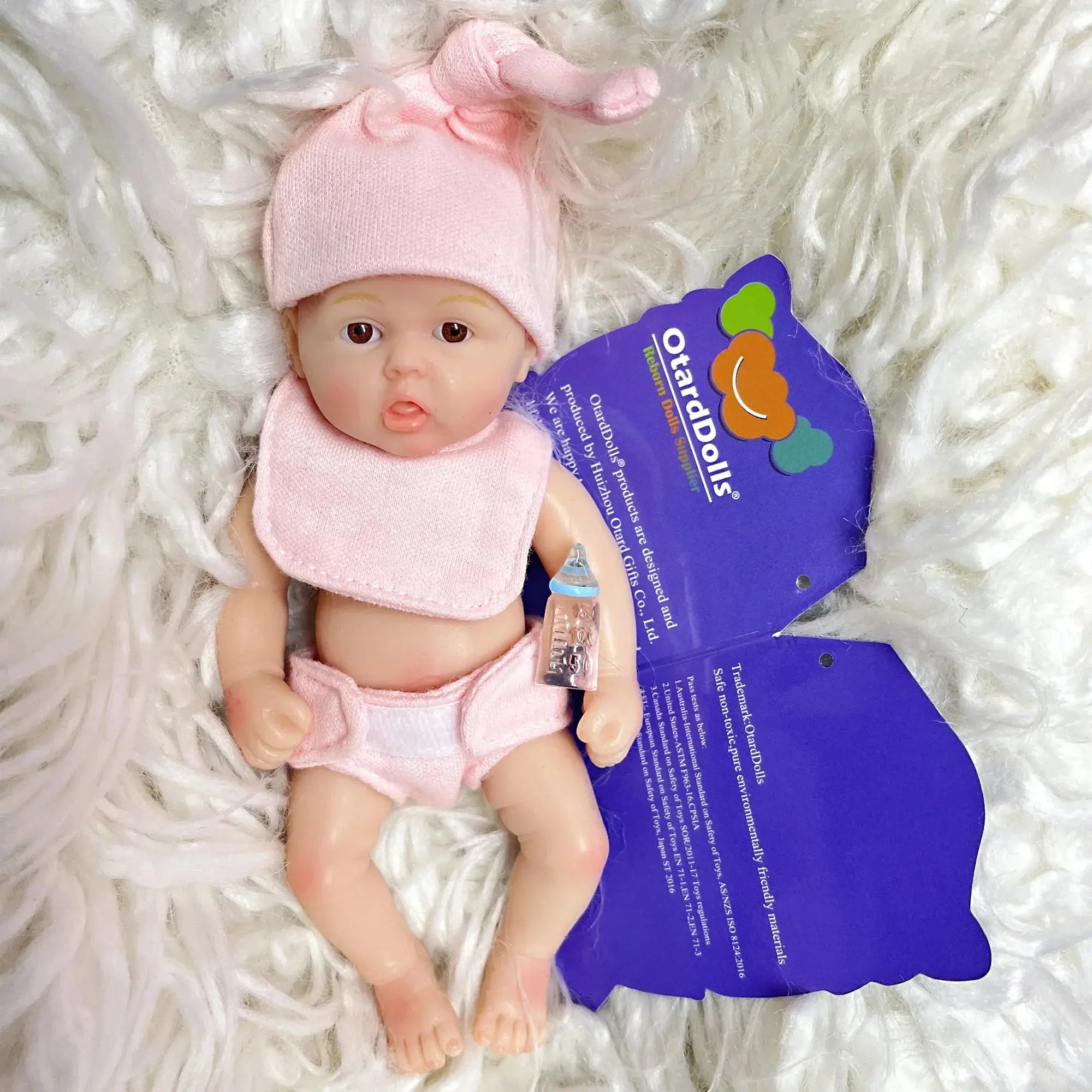 Image of Reborn Baby Dolls 6Inch /15Cm Mini Adorable Whole Solid Silicone
