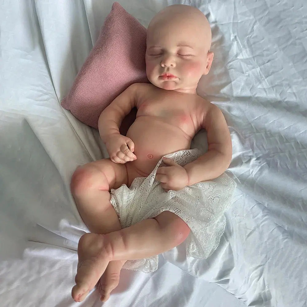 Image of Reborn Baby Dolls 20" Platinum Solid Silicone Newborn Baby Boy/Girl