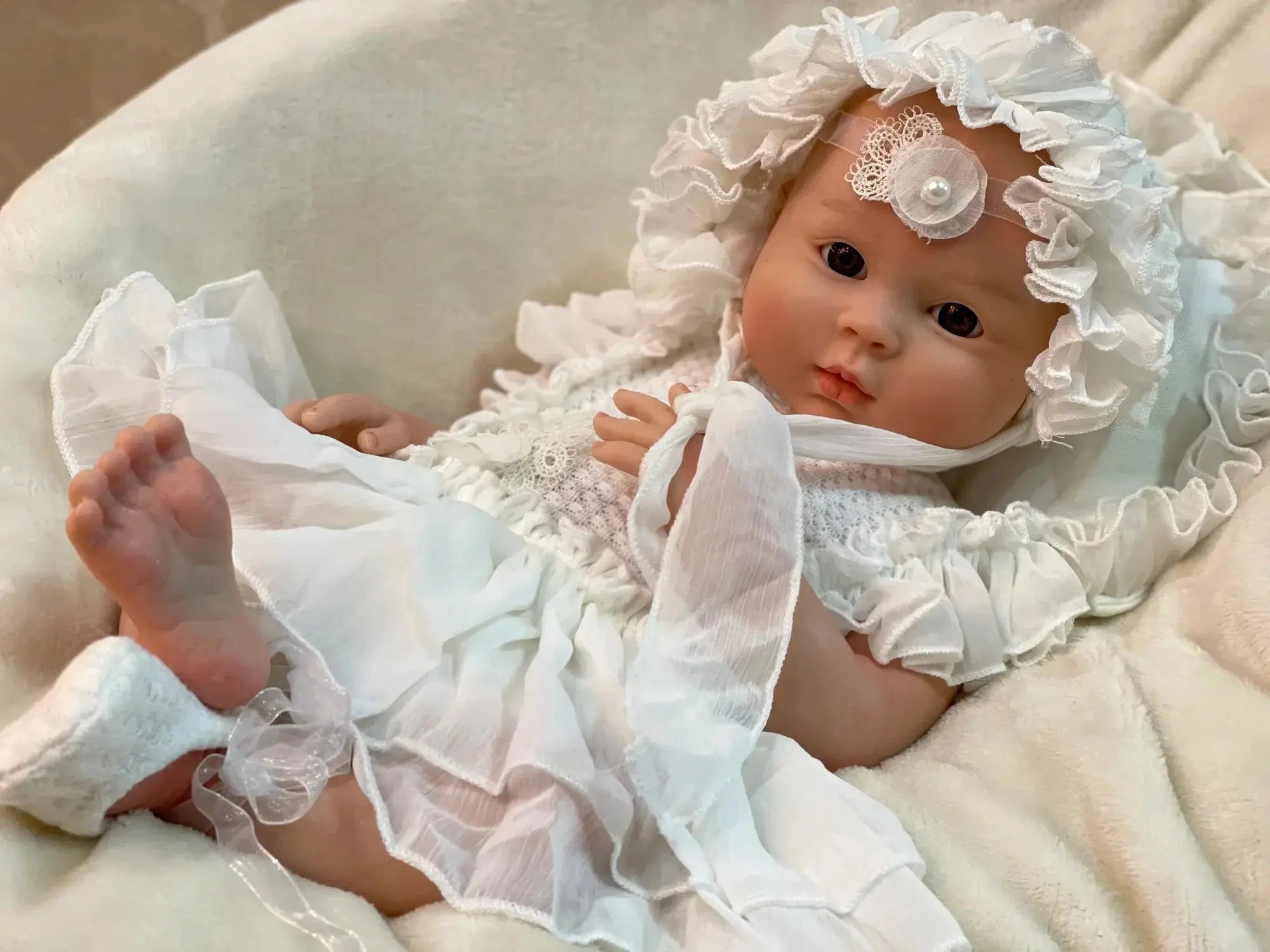 Image of Reborn Baby Dolls 45Cm Full Body Solid Silicone Bebe Reborn Girl 3D