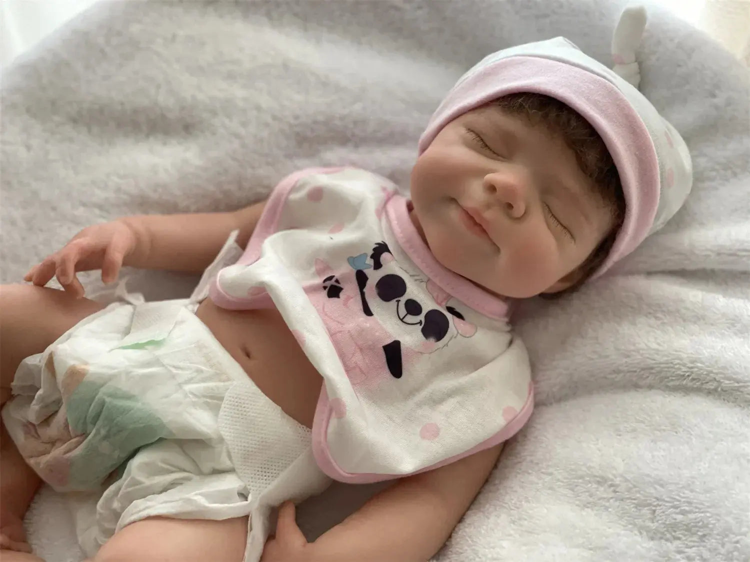 Image of Reborn Baby Dolls 45Cm Can Open Mouth Pascale Solid Silicone Bebe
