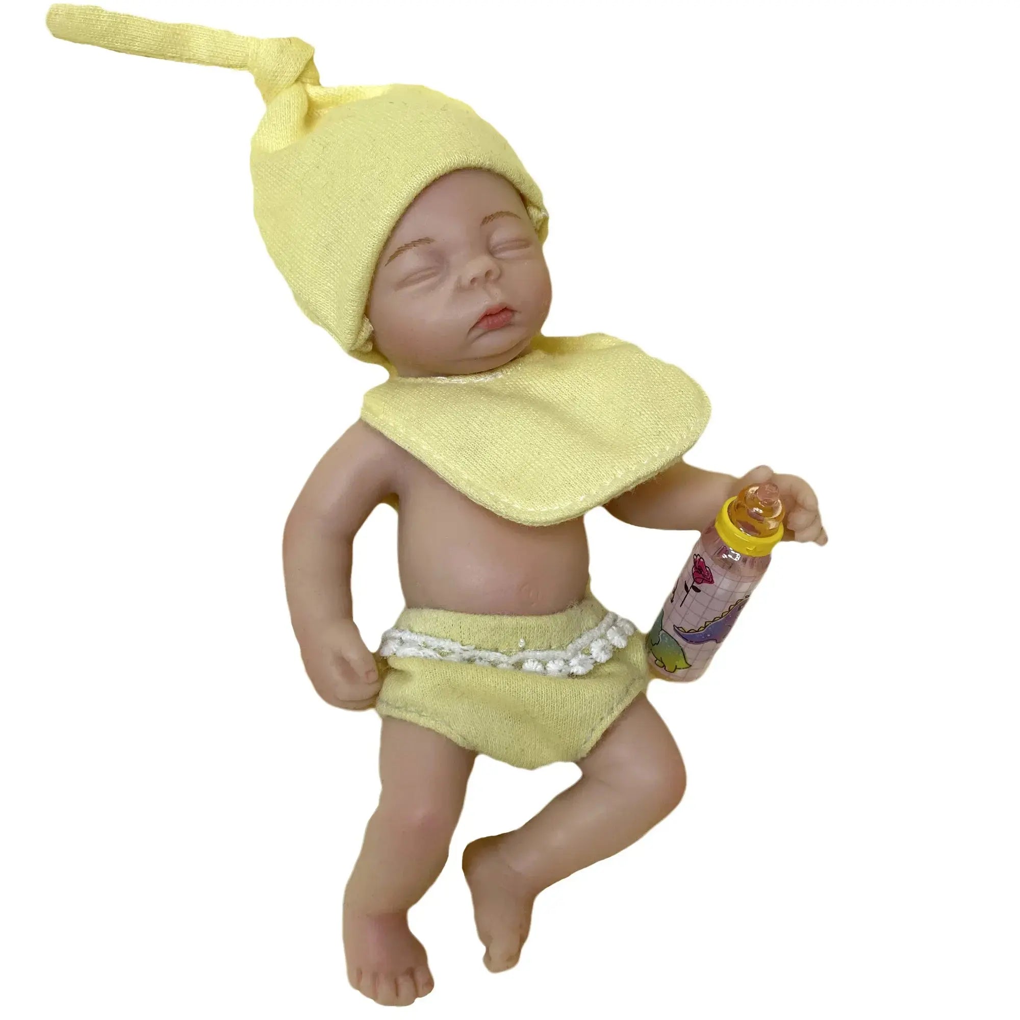 Image of Reborn Baby Dolls 6 Inch Full Solid Silicone Bebe Palm Reborn Doll