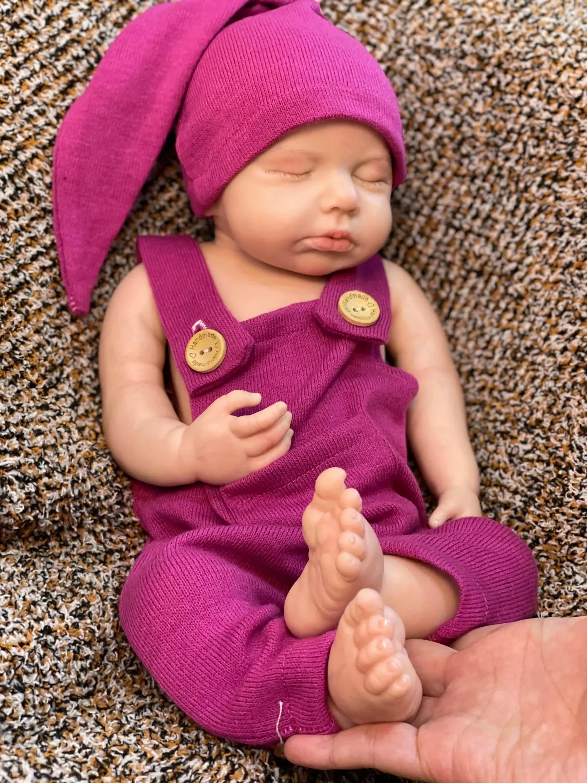 Image of Reborn Baby Dolls 45Cm Boy/Girl Loulou All Silicone Reborn Doll
