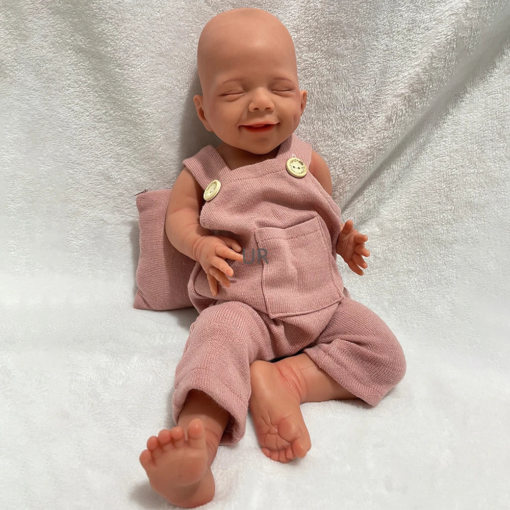 Image of Reborn Baby Dolls 100% Whole Body Silicone Reborn Baby Girl April