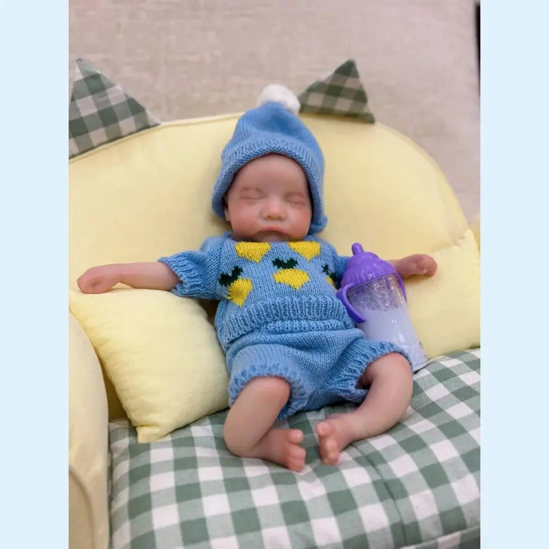 Image of Reborn Baby Dolls 13Inch Close Eyes & Open Mouth Levi Full Body