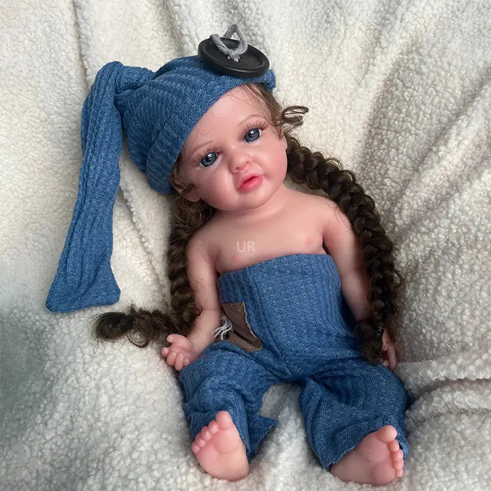 Image of Reborn Baby Dolls Preemie 16Inch Handmade Silicone Reborn Baby Girl