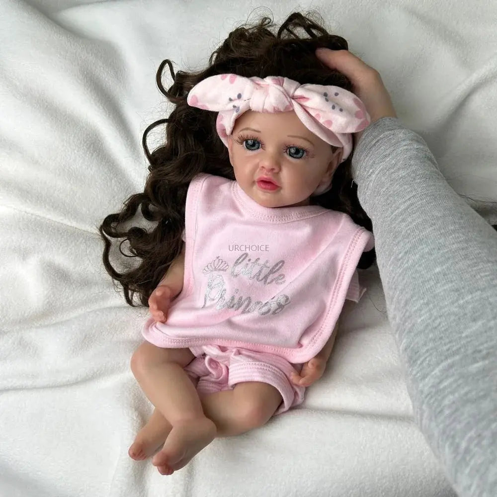 Image of Reborn Baby Dolls 16Inch High-Simulation Silicone Reborn Baby Girl