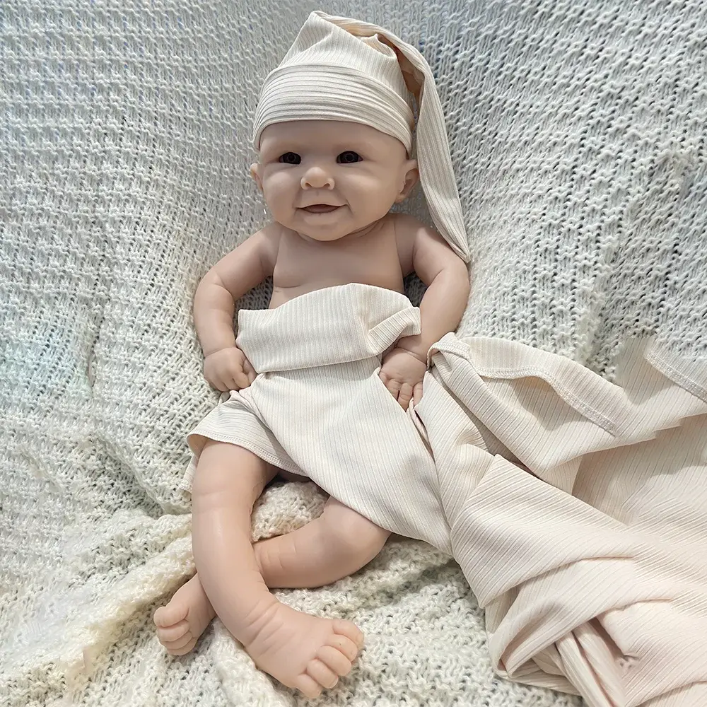 Image of Reborn Baby Dolls Kids Xmas Gift 19 Inch Silicone Reborn Baby Toy