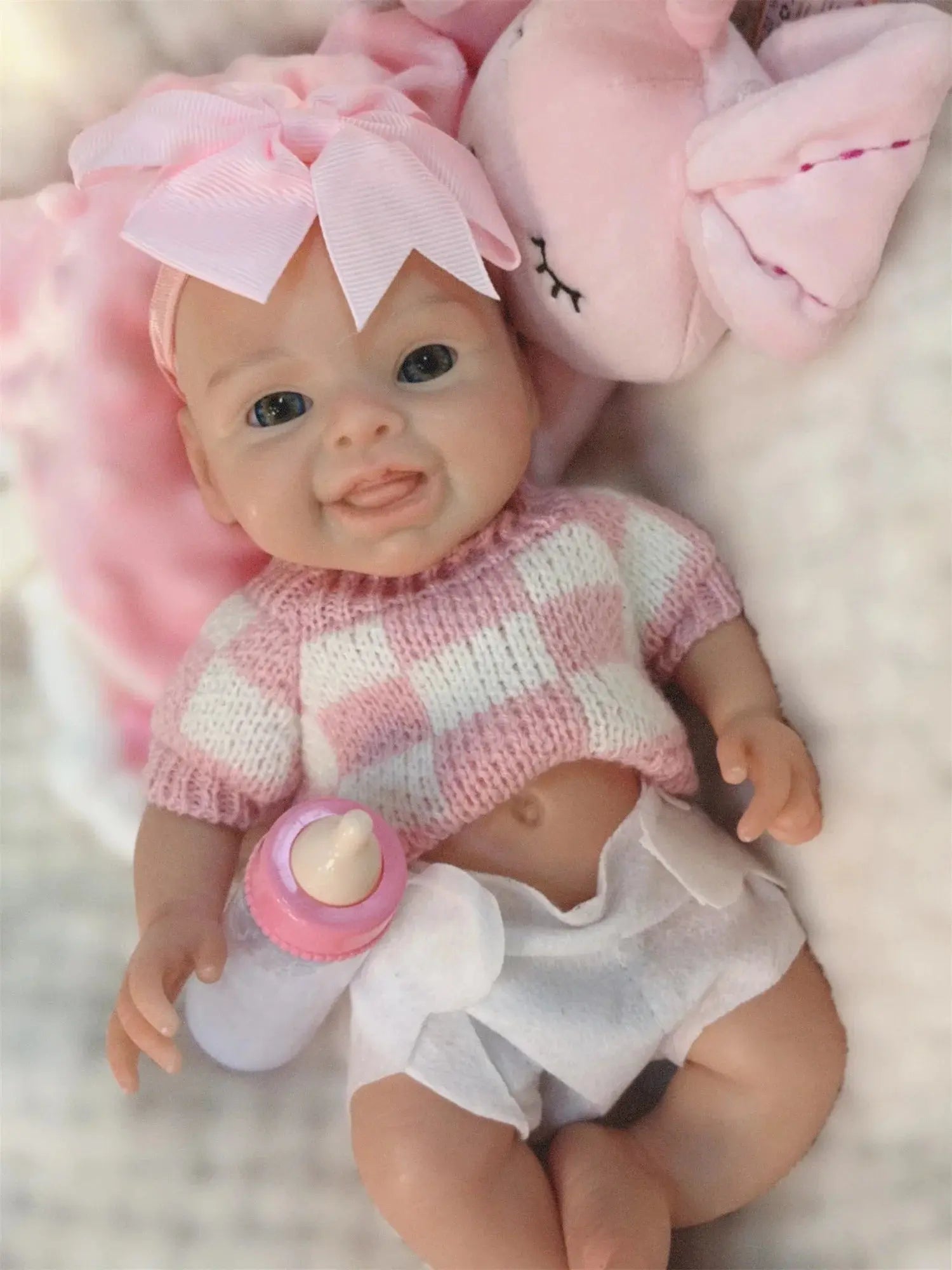 Image of Reborn Baby Dolls 10Inch Reborn Baby Doll Girl Mini Harper Full Body