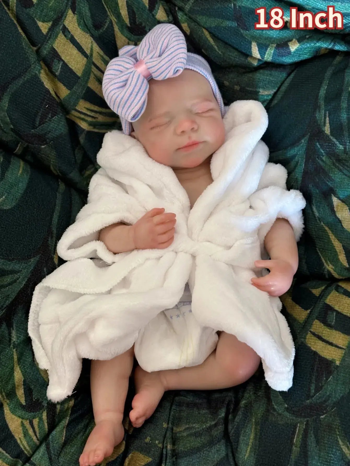 Image of Reborn Baby Dolls Pascale - 18 Inch Soft Touch Silicone Reborn Girl
