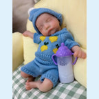 Image of Reborn Baby Dolls 13Inch Close Eyes & Open Mouth Levi Full Body