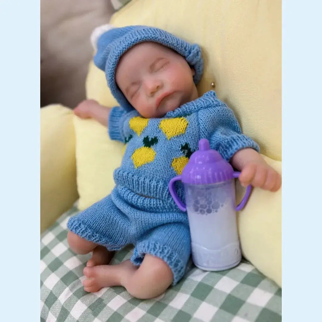 Image of Reborn Baby Dolls 13Inch Close Eyes & Open Mouth Levi Full Body