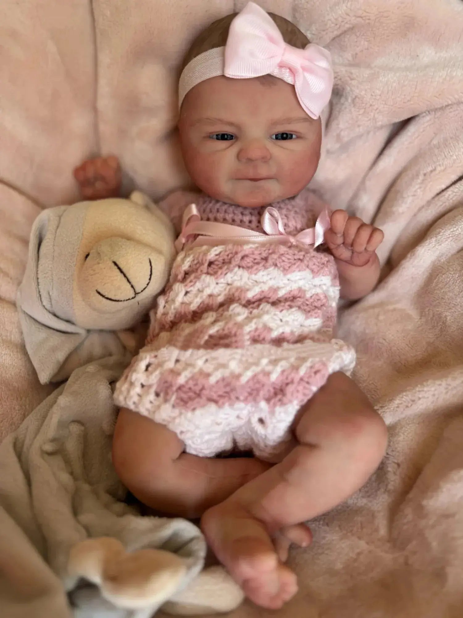 Image of Reborn Baby Dolls 16Inch Coco Bebe All Silicone Reborn Doll Painted
