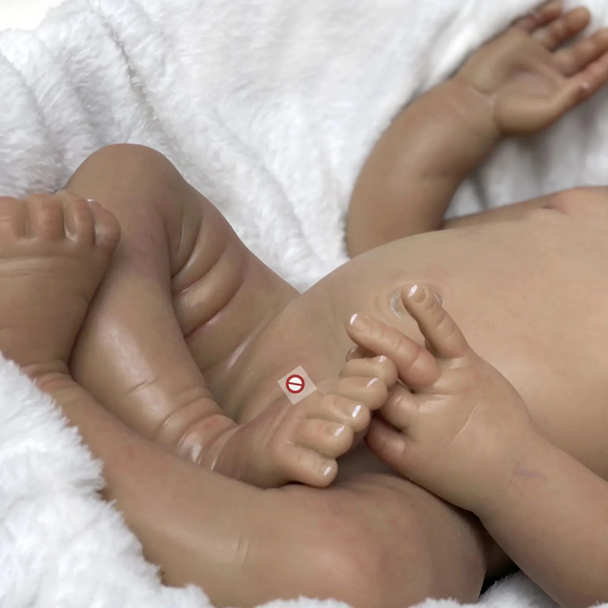 Image of Reborn Baby Dolls 18 Inch Full Solid Bebe Reborn Silicone Painted 