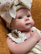 Image of Reborn Baby Dolls 18Inch Can Open Mouth Solid Silicone Bebe Reborn