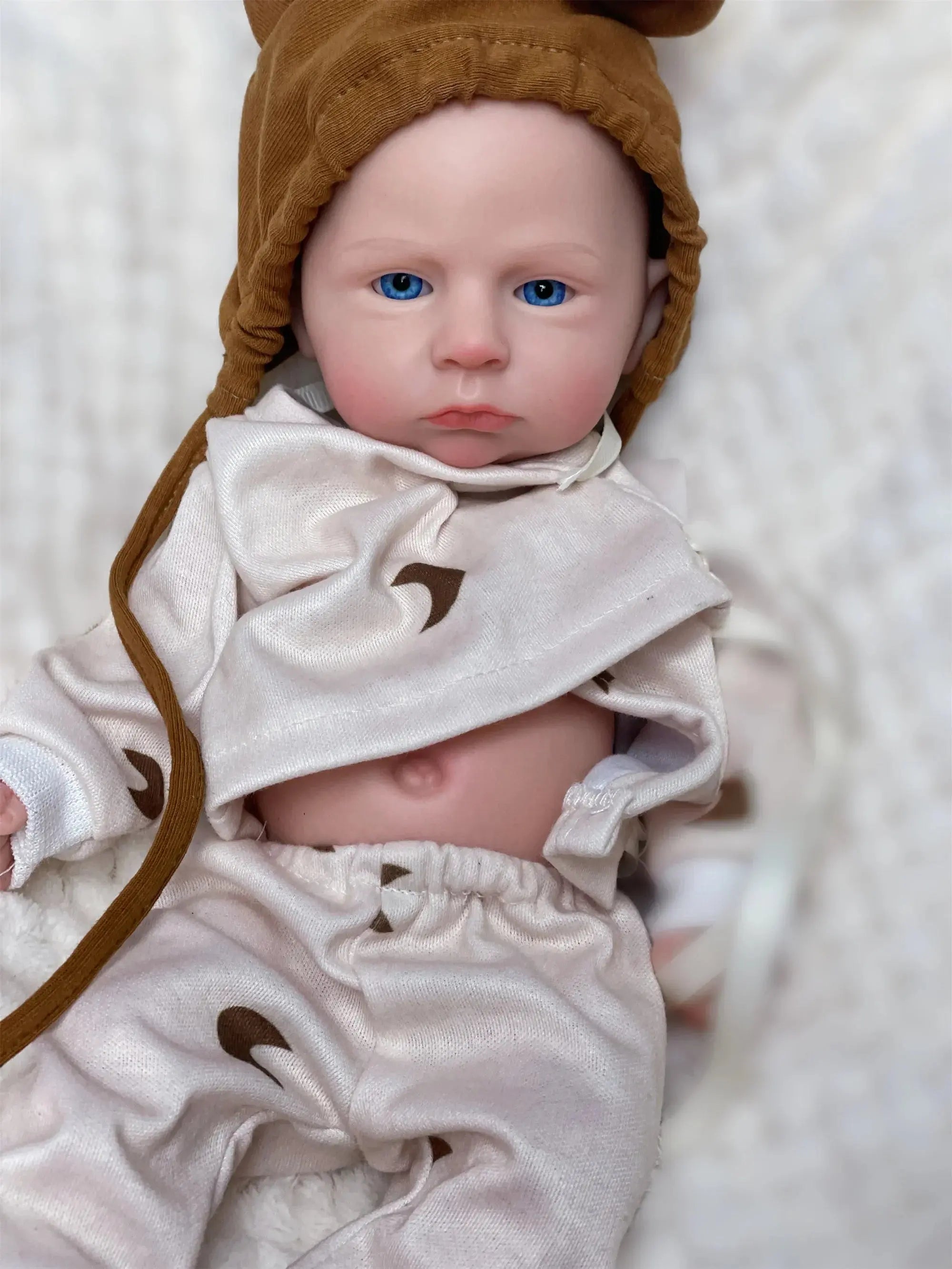 Image of Reborn Baby Dolls 33Cm Painted/Unpainted Silicone Boy Bebe Reborn