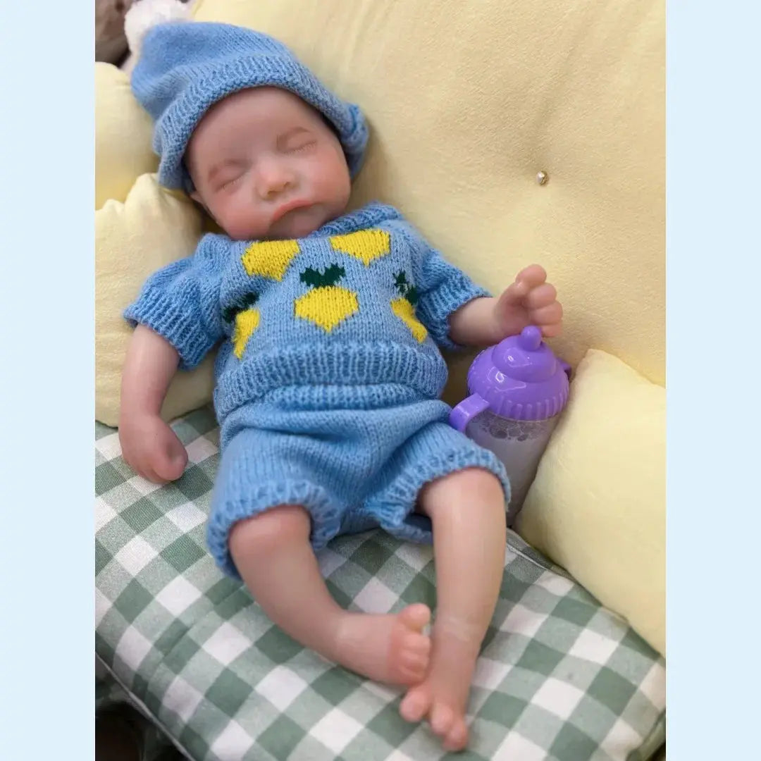 Image of Reborn Baby Dolls 13Inch Close Eyes & Open Mouth Levi Full Body