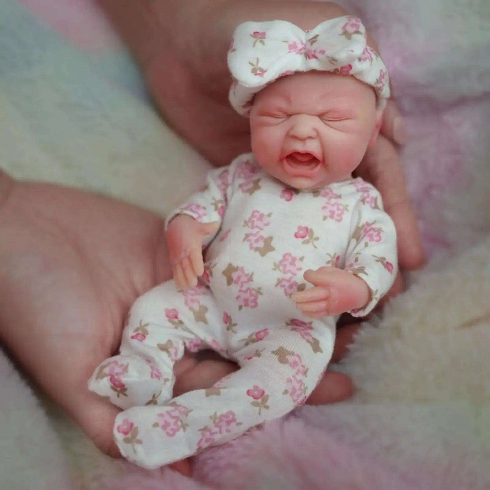 Image of Reborn Baby Dolls 7 Inch Cuddly Mini Silicone Reborn Doll,Body Soft