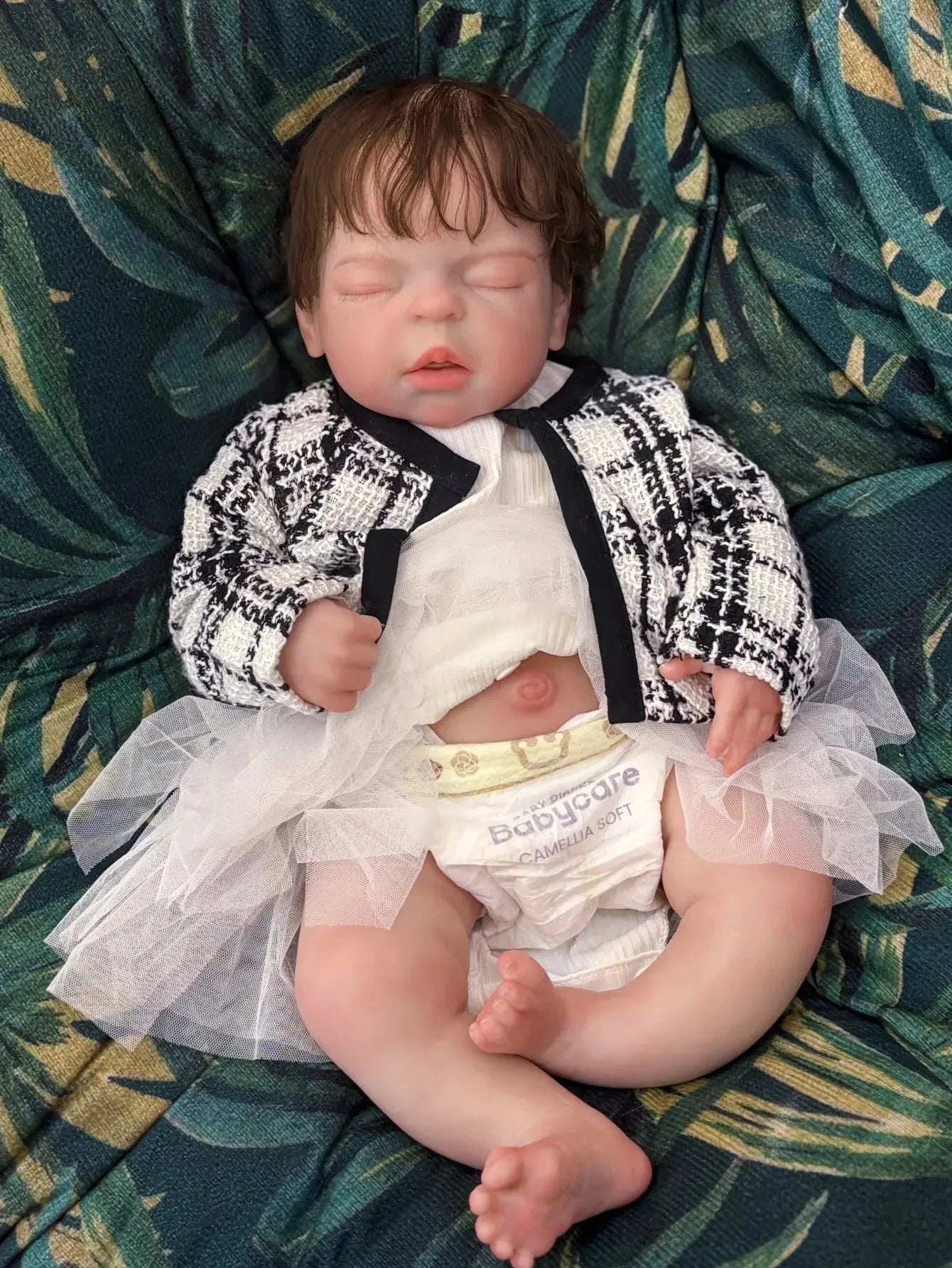 Image of Reborn Baby Dolls 22 Inch Big Silicone Reborn Girl Doll Handmade 3D